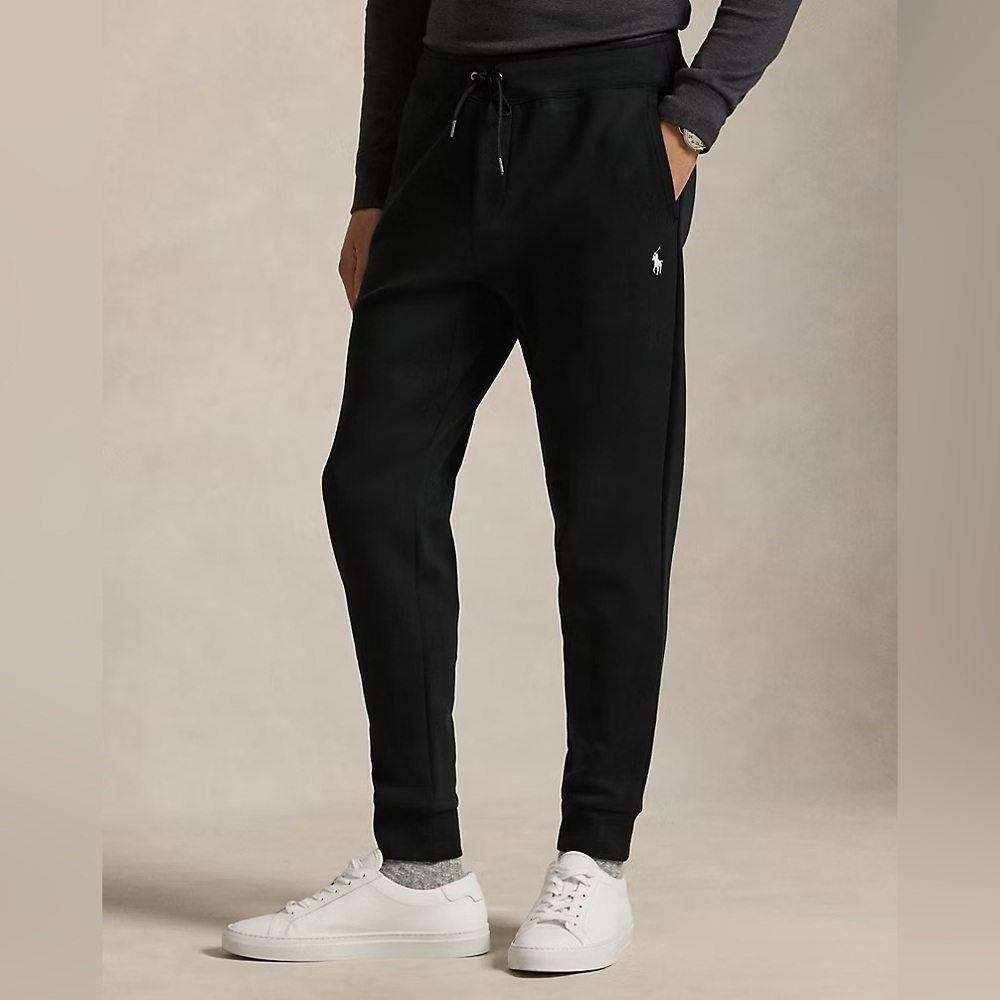 Polo Ralph Lauren Men's Double-Knit Joggers Pants Black Small
